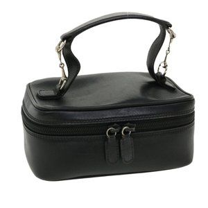 Gucci Horsebit Black Leather Cosmetic Travel Case Rare